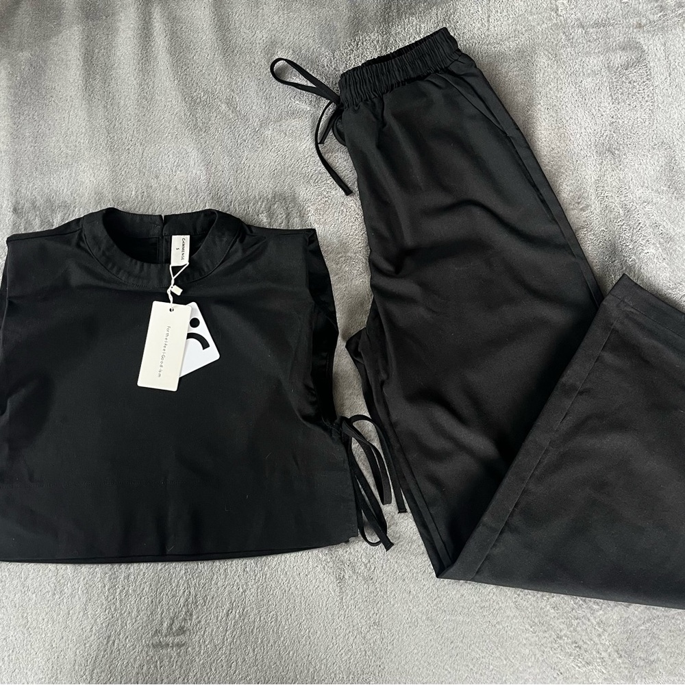 Commense Two Piece Black Set NWT